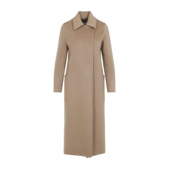 Max Mara Camel Brown Cashmere Artur Belted Coat-Donna