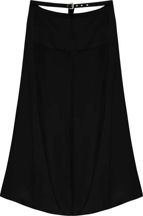 MISCI Elisa maxi-rok met ceintuur - Zwart