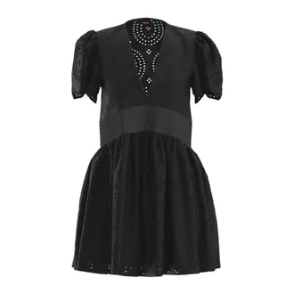 HUGO BOSS Dames, Jurken, Zwart, Maat: 2XL Katoen