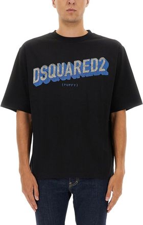 Dsquared2 Black Logo Crew Neck T-Shirt