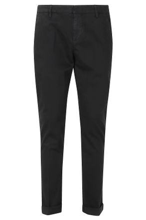 Dondup Nero Gaubert Gabardine Straight-Leg Pants