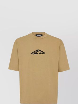 Dsquared2 cotton logo print crew neck short sleeve t-shirt