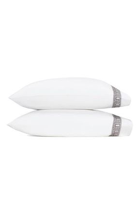 Matouk Ophelia Set of 2 Pillowcases in Mocha at Nordstrom, Size Standard