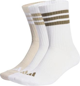 adidas 3-Stripes Essential Concept Crew 3-Pack Multifunktionssocken f&uuml;r Herren | wei&szlig;