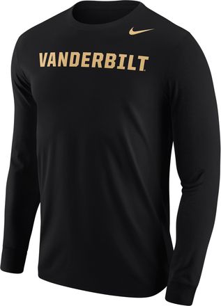 Nike Vanderbilt Commodores Nike Mens Football Long-Sleeve T-Shirt in Black | M12333P397VDUN-BLK