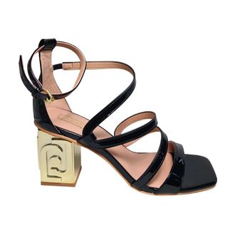 Liu Jo Schoenen, Dames, Zwart, 40 EU, Leer, Violet 01 Sandaal