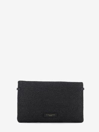 Gianni Chiarini Clutch in paglia Hermy nero