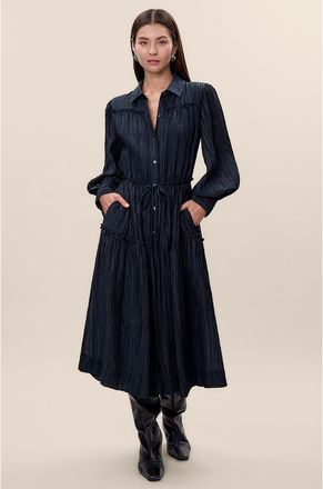 Rebecca Taylor Olivia Shirt Dress in Graphite at Nordstrom, Size X-Small