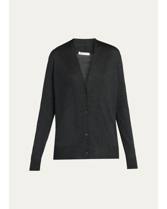 The Row Vanon Cashmere V-Neck Cardigan
