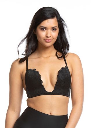 Magic Bodyfashion B&uuml;gel-BH MAGIC BODYFASHION V-Bra, Damen, Gr. 70, Cup B, schwarz, Obermaterial: 90% Polyester, 10% Elasthan. Spitze: 88% Polyamid, 12% Elasthan, BHs B&uuml;