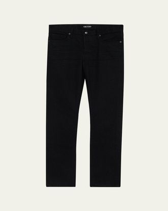 Tom Ford Mens Stretch Denim Straight-Fit Jeans