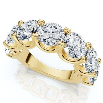 Pompeii3 6Ct TW Diamond Anniversary U Prong Wedding Ring 14k Gold Or Platinum Lab Grown