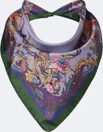 Etro Pa&ntilde;uelo de sarga de seda estampado