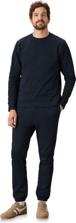 Pact Organic Brushed Fleece Sweatpant in Midnight Blue at Nordstrom, Size Large 29