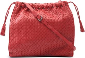 Bottega Veneta 2012-2025 Nappa Intrecciato Drawstring shoulder bag - Red