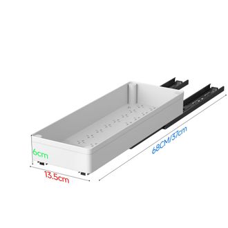 OEM Organizadores Extra&iacute;bles Para Armarios, Cajones Extra&iacute;bles De 1 Pulgada De Ancho Para Muebles De Cocina Y Ba&ntilde;o, 13,5 Cm De Ancho (blanco)