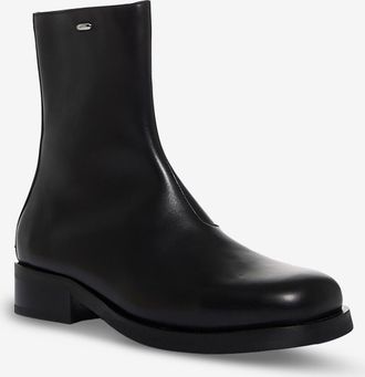 Our Legacy Glatte Lederstiefeletten Camion