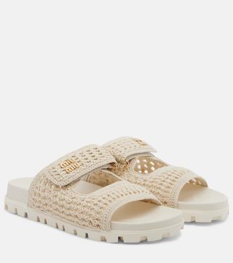 Miu Miu Crochet sandals