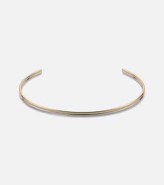 Jennifer Fisher Gargantilla Thread chapada en oro de 10 ct