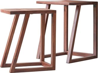 Tikamoon Mesa auxiliar en palisandro gaspard mesita de noche madera dormitorio