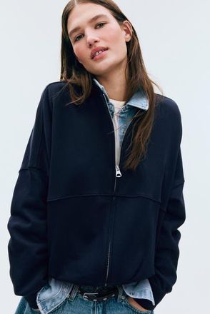 H&M Bomber Jacket in Navy Blue at Nordstrom, Size X-Large