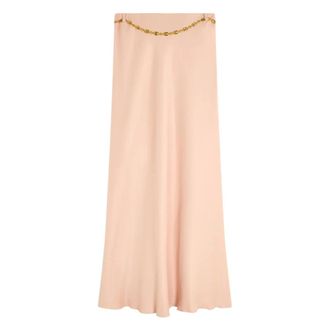 Liviana Conti Maxi Rok - Dames - Rokken - Roze - Maat: L Viscose