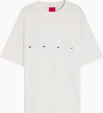 HUGO BOSS Mens HUGO Dariso T-Shirt 102 Natural - White - Size: 38