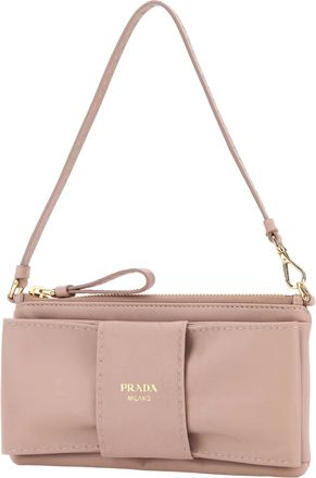Prada Lampo Shoulder Wallet - Pink
