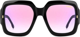 Carrera Square Full Rim Sunglasses - Black