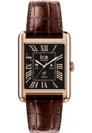 Ice Watch Ice Watch Ice Smart Tk 2.0 - Rose-gold - Brown Croco Unisex Horloge Bruin 025382