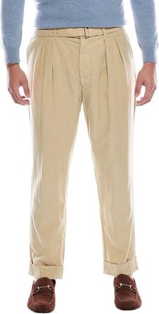 Officine Générale Officine Generale Pierre Garment-Dyed Linen-Blend Pant