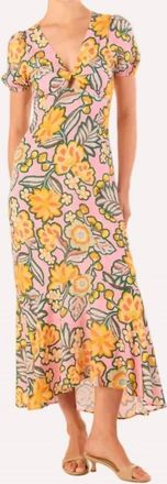 Misa Amara Midi Dress In Desert Flower