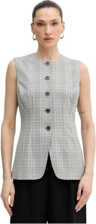 Guess Carla Vest - Dames - Gillet - Grijs - S - Polyester - Kostuums