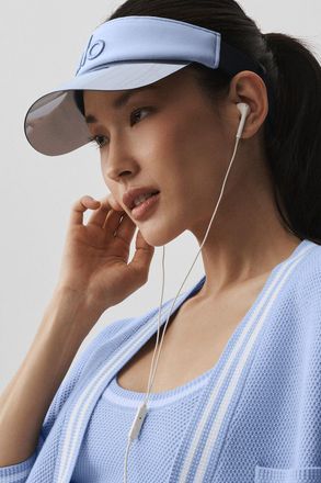 Alo | Airlift Solar Visor Hat in Light Provence Blue