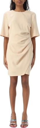 Aniye By Multicolor Crepe Casual Jurk - Dames - Korte kleedjes - Beige - XS - Kleedjes