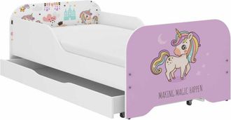 OEM Cama Infantil Miki 160x80 Unicornio Rosa