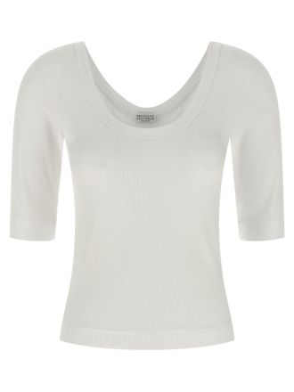 Brunello Cucinelli Monile T-Shirt White