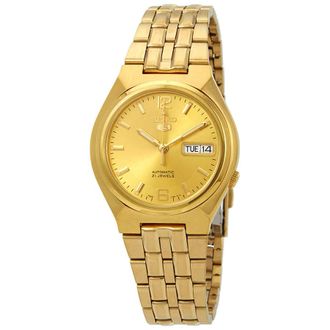 Seiko Series 5 Automatic Gold Dial Mens Watch SNKL64