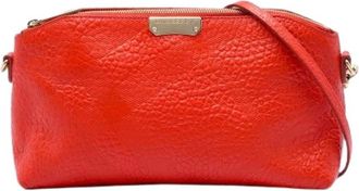 Burberry Pre-owned Chichester Cross Body Bag - Dames - Vintage Schoudertas - Rood - ONE Size - Leer - Vintage