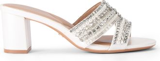 Carvela Womens Pageant Block Sandals - White - Size UK 5
