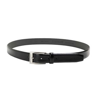 HUGO BOSS Riem heren koeienhuid leer (Zwart)