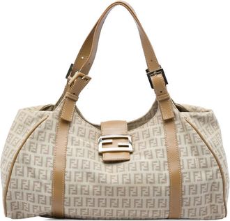 Fendi Pre-owned Fendi Zucchino Canvas Shoulder Bag Ladies ZN1HFIN6KWD3TY8H