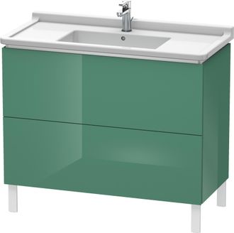 Duravit Duravit L-cube Mueble De Aseo Vertical, 2 Cajones, 1020mm, Para Starck 3, Color: Jade Laca Alto Brillo - Lc661000303