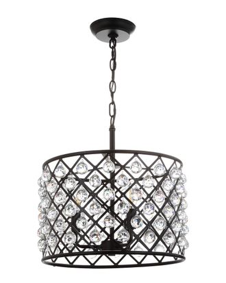 Jonathan Y Designs Jonathan Y Gabrielle 16In Crystalmetal Led Pendant