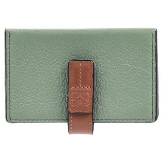 Loewe Pre-owned Womens Accordion Wallet in Green Leather - One Size
