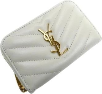 Saint Laurent Pre-owned Wallets, female, Beige, Size: ONE SIZE Pre-owned Wallet