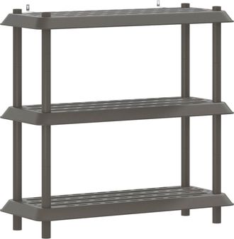 vidaXL Estanter&iacute;a 3 Niveles 100 X 40 X 96 Cm Pp Gris Claro Vidaxl