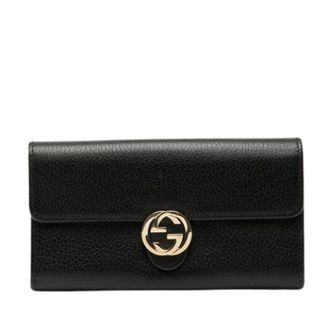 Gucci Pre-owned Wallets, female, Black, Size: ONE SIZE Pre-owned Vintage Wallet