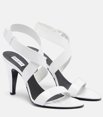 Alaia Patent leather slingback sandals