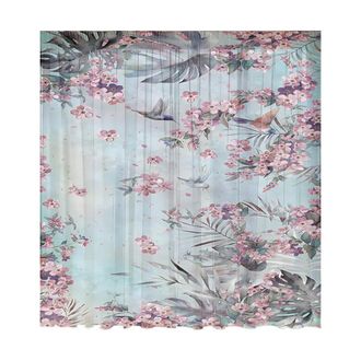 OEM Cortina Para Ventana Con Estampado De Hojas, Panel Floral 1, 132x160cm